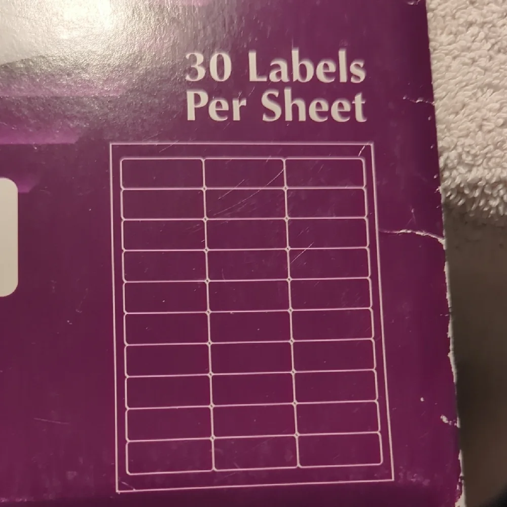 2-Packs White Mailing Labels for Ink Jet Printer 1
